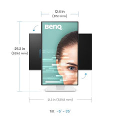 BenQ GW2790TC 27" (68.58cm) IPS 144Hz FHD Eye-Care Monitor |99% sRGB|1500:1 CR|USB-C(20W)| 2Wx2 Speakers|Height, Tilt, Pivott,Swivel| Ultrathin Bezel| HDMI |DP| AMD FreeSync|TÜV 4-Star(White)
