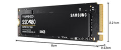Samsung 980 SSD 1TB PCle 3.0x4, NVMe M.2 2280, Internal Solid State Drive, Storage for PC, Laptops, Gaming and More, HMB Technology, Intelligent Turbowrite, Speeds of up-to 3,500MB/s, MZ-V8V1T0B