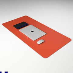 Scarters Desk Mat & Extended Mouse Pad 90x45cm | Reversible, Blue & Yellow