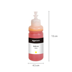 Amazon Basics Compatible Ink Refill Kit for Epson L130,L360,L380,L361,L565,L210,L220,L310,L350,L355,L365,L385,L405,L455 and L485 Printers | Vivid Color Matching Multi-Color Pack(C/M/Y/Bk - 70g x 4)