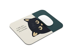 SHERISH Cute Cat (I'm OK) Mouse Pad for PC & Laptop – Waterproof Desk Mat with Funny Cartoon Cat Design, Smooth Cloth Surface & Non-Slip Rubber Base Ideal for Office, Work from Home & Gaming 19x23 cm