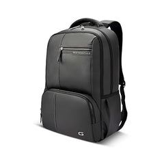 Gear Vintage 4 19"/29L anti theft faux leather Medium Water Resistant Laptop Backpack/Casual Backpack/Daypack/Travel Backpack/College Bag For Men/Women(Pitch Black-Black)