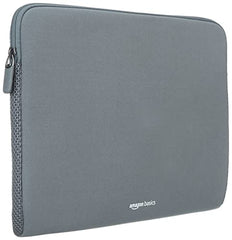 Amazon Basics laptops Sleeve Case Cover Pouch for 13"/33 cm for Men and Women | Slim Profile Neoprene, Soft Puffy Fabric Lining, 360 Protection, Smooth and Premium Zipper (Black)