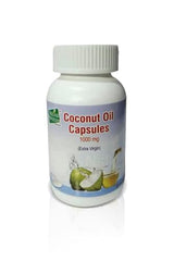 Natural Horizons Extra Virgin Coconut Oil Capsules 1000mg – Dietary Supplement for Hair, Skin & Heart Health, Daily Wellness & Nutrition Support – Softgels 60 Count Pack of 1