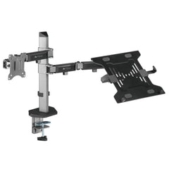 Artikel Double Monitor Desk Mount | Adjustable Heavy Duty Monitor Arms | VESA Mount with C Clamp & Grommet Mounting Base | Computer Monitor Stand for Screen up to 27 inch | Table Mounted | Black