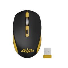 ZEBRONICS Zeb-Jaguar Wireless Mouse, 2.4GHz with USB Nano Receiver, High Precision Optical Tracking, 4 Buttons, Plug & Play, Ambidextrous, for PC/Mac/Laptop (Black+Grey)