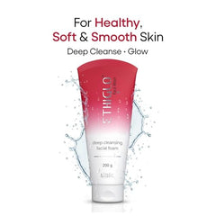 Ethiglo Deep Cleansing Facial Foam Face Wash for Healthy, Soft and Smooth Skin | Removes Dirt, Impurities and Excess Oil | Suitable for normal to oily and acne prone skin | Pack of 5 (70g)