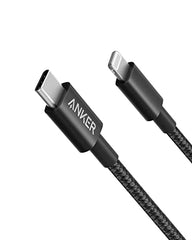 Anker New Nylon USB-C to Lightning Cable, 331 Cable, Fast Charging Cord (1ft, MFi Certified) for iPhone 13 13 Pro 12 Pro Max 12 11 X XS XR 8 Plus, AirPods Pro, Supports Power Delivery (Black)