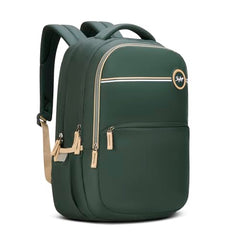 Skybags Thrive 17 Inch Compatible Laptop Backpack 30L | 3 Compartments with Quick-Access Front Pocket | Padded Back Panel & Side Bottle Pockets | Office & Travel Backpack for Men & Women (Dark Green)