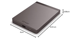 Lexar Portable SSD External 1TB, USB 3.2 Gen 2, PSSD Up to 1050MB/s Read & 1000MB/s Write, External Solid State Drive Compatible with iPhone 17/16/15 Series/Mac/PS5/XBOX/Laptop/PC, Black