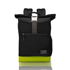 uppercase 14L Roll Top Laptop Backpack| up to 15'' |3x More Water Repellent Sustainable Laptop Bag| Travel Bag for Men & Women(Black) | 750 Days Warranty (Black)