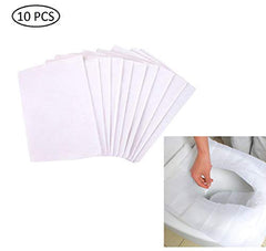Syga Travel Disposable Waterproof Toilet Seat Cover (White) -10 Pieces