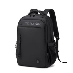 Arctic Hunter Backpack for Men Women 21L Stylish 15.6" Laptop Bag One-Day-Use Capacity Casual Laptop Backpack Multi-pockets Water-resistant Lightweight Padded Backpack for Office College,Black