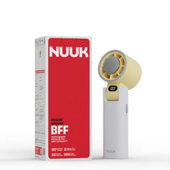 NUUK BFF Personal Hand Fan | 13000 RPM with IceTouch™ | 3600mAh Rechargeable Battery up to 10 hrs | Portable Mini Fan | 100-Speed Dial | For Travel, Office, Makeup & Outdoor | 1 Yr + 1 Month Warranty