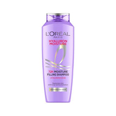 L'Oreal Paris Hyaluron Moisture Shampoo Refill - Hyaluronic Acid, 500ml | 500ml refill for dry, dehydrated hair. Provides 72 hours hydration, leaving hair soft, shiny, & bouncy. Ideal for daily wash.