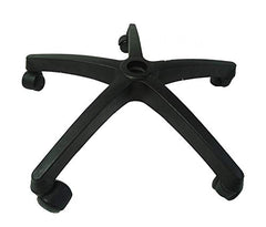 KITHANIA Revolving Heavy Duty Nylon chair Base for Office Executive revolving Chair base with Premium Designer Wheels fit to All Chair Universal Size (Set of 1) (Black, Nylon Star Base)