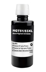CANOFF GT53Xl for HP Black Pigment Refill Ink Compatible for HP Ink Tank 115, 310, 315, 319, 410, 415, 416, 419, 455, 500, 515, 530, 615, GT 5810, GT 5811, GT 5820 (GT53XL Black 5, 135ml)