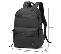 Arctic Hunter Compact Backpack for Men Women 21L One-Day-Capacity Slim 15.6" Laptop Bag Sleek Lightweight Water-resistant Small Laptop Backpack for Casual College Daypack