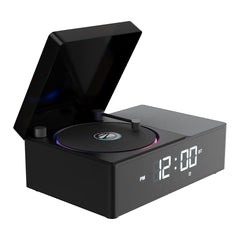 Zebronics 10W Portable Bluetooth v6.0 Speaker, Dual 5.2cm Drivers, 9hr Backup, Retro CD Design, 6 Ambient Sound Effects, TWS Support, Passive Radiator, Built-in Clock, Alarm & Call Function (Echospin)