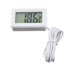 SYGA Digital Thermometer with LCD for Fridges with Wired Probe_White