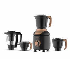 Butterfly ZieraBlack 1000 Watt Mixer Grinder | 6 Jars | Coarse Grinding Jar | Uniform Grinding - Tornado Blade & Lid | Smudge Free & Long Lasting Annealed SS Jars | Torx23 Motor| 5 Years Warranty