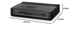 TP-Link LS1005 5-Port 10/100Mbps Desktop Switch|Green Ethernet Technology Network Hub|IEEE 802.3X |Plug and Play|Fanless Design