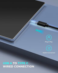 JOMAA Wired touchpad Supports Multi Gesture Control, Touch Mouse, and Second Hole pad, Suitable for Windows and Mac (Silver)