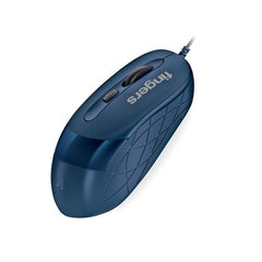 FINGERS SuperHit Wired Mouse with Advanced Optical Technology (Lightweight | Trendy Dual-Tone Design | Works Well with Windows, macOS, Linux) (Royal Blue)