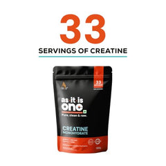 AS-IT-IS One Creatine Monohydrate - 100g Unflavoured I Micronised