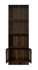 DeckUp Noordin Book Shelf and Display Unit (Walnut, Matte Finish)