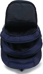 Martucci 36L Spacious Lightweight Polyester Laptop Backpack Unisex/College/School/Travel Backpack/Business Bag/Unisex Travel Backpack with Rain Cover (Compatible with upto 17 inch laptop)(Navy Blue)