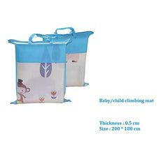 SYGA Double Sided Printed Waterproof Baby Play Mat Child Activity Foam Floor Crawling Baby Play Mat with Carry Bag (Multicolor)