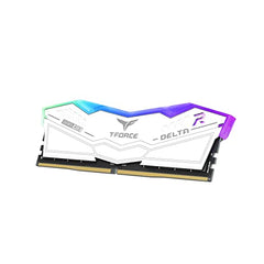 TeamGroup T-Force Delta RGB 2x16GB 6400MHz (6400MT/s) CL40 Black 32GB DDR5 RAM Kit, Desktop Gaming Memory, Metal Heatsink, ARGB Sync, ECC, XMP 3.0/EXPO, For Intel/AMD CPU, High Performance Low Latency