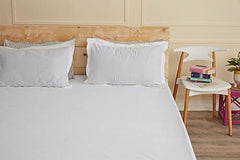 Wakefit 100% Waterproof Premium Terry Cotton Mattress Protector, King - 78x72 inch | Breathable and Hypoallergenic Ultra Soft Fitted Bed Protector, Grey | Fits Mattress Upto 10 inches