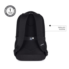 Gear Aspire 3 19"/35L Large Faux Leather Water Resistant Laptop Backpack | Casual Backpack | Daypack | Travel Backpack | College Bag For Men/Women (Brown - Brown)