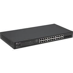 TP-LINK TL-SG2428P JetStream 28-Port Gigabit Smart Switch with 24-Port PoE+ Fanless 41.7Mpps Support Omada SDN, 802.1p CoS/DSCP QOS, Rack Mountable