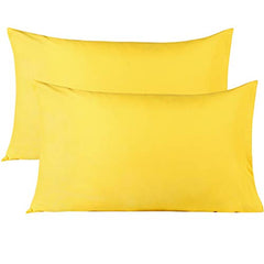 Soft Pillow Covers 19 x 29 Inches - Egyptian Cotton 600 Thread Count Set of 2 Pillow Cover Set Envelope Closure Hotel Quality Pillowcase - Beige