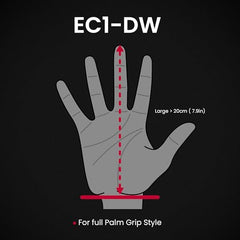 BenQ Zowie EC1-DW Wireless Ergonomic Gaming Mouse for Esports (Large)| 63g Lightweight| 4000Hz Polling Rate with Enhanced Receiver|Driverless Plug & Play - 7 Buttons|PAW 3950 Sensor|Extra Skates
