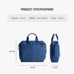 DailyObjects Unisex PET Deep Sea Ambit Messenger Bag (13L) For Office & Daily Use|100% Recycled |Stylish Shoulder Travel Bag |Fit Any Laptop Upto 14 Inch | Adjustable Straps & G-Hook Closure