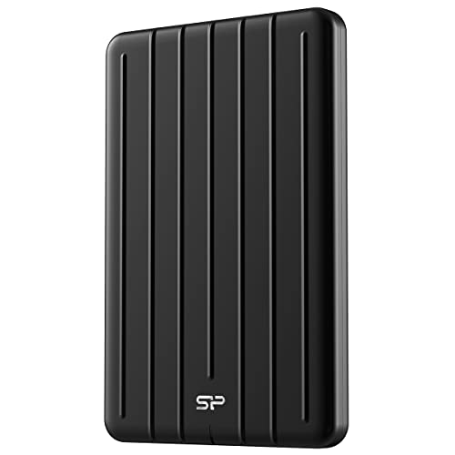 SP Silicon Power 2Tb Portable Ssd, USB-C, Aluminum Case USB 3.2 Gen 2 Type-C External Solid State Drive, Up to 520Mb/S, Bolt B75 Pro Series