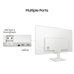 Samsung 27" M5 Smart Monitor with Smart TV Experience (Smartchoice) |FHD 1920 x 1080| Screen Mirroring | IPS Pane l TV Plus| Speakers | Adaptive Sound | Wi-Fi | HDMI |Bluetooth| LS27FM500EWXXL | Black