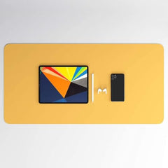 Scarters Desk Mat & Extended Mouse Pad 90x45cm | Reversible, Blue & Yellow