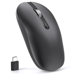 cimetech Type C Wireless Mouse, Mouse for MacBook with 3 Adjustable DPI, Compatible with Laptop/PC/Computer - Black