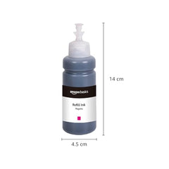Amazon Basics Compatible Ink Refill Kit for Epson L130,L360,L380,L361,L565,L210,L220,L310,L350,L355,L365,L385,L405,L455 and L485 Printers | Vivid Color Matching Multi-Color Pack(C/M/Y/Bk - 70g x 4)