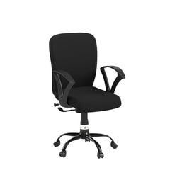 Green Soul Seoul X Office Chair, Mid Back Fabric Ergonomic Home Office Desk Chair with Comfortable & Spacious Seat, Rocking-tilt Mechanism & Heavy Duty Metal Base (Black)