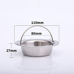 SYGA heavy duty Rust free Large Stainless Steel Kitchen Sink Strainer Plug, Filter Stopper Mesh Jali Long Hair Food Blockages Cleaning Tool for Bathroom Kitchen Sink, 11.3 cm (Suitable for drain diameter 7.3cm to 9.0cm)