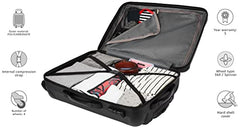 Safari Thorium Royale 8 Wheels Spinner Set of 3 Trolley Bags Hard Case Polycarbonate Luggage,TSA Lock,Wet Pouch Organized Interior,Suitcase for Travel,Trolley Bags for International Travel, Gun Metal