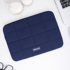Linpr Puffy Laptop Sleeve 15-16 Inch, Laptop Carrying Case, Matte Blue