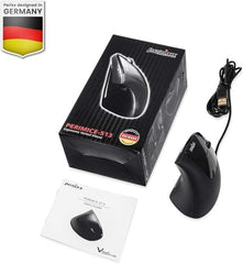 Perixx [Hardware Update PERIMICE-513N, Wired Ergonomic Vertical Mouse - 1000/1500/2000 DPI - Natural Ergonomic Vertical Design - Recommended with RSI User