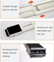Universal Adjustable Furniture Washing Machine Stand with Wheels, Heavy Duty Appliance Roller Base, Anti-Slip, Anti-Vibration, Easy Move for Washer, Dryer & Fridge